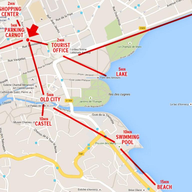 Appartement idéal en plein centre ville proche lac - Apartamento de 1 dormitorio - 15