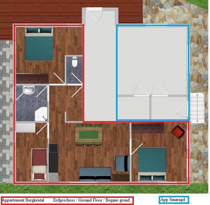 Villa Zeppelin - App Bergkristall - Apartment mit 3 Schlafzimmern - 6