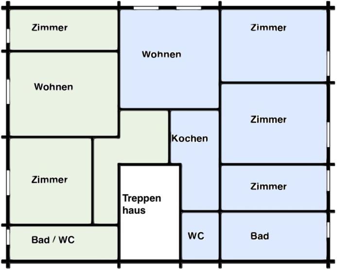 Chalet Alpenruh - Apartment mit 2 Schlafzimmern und Balkon (3 Erwachsene) - 1