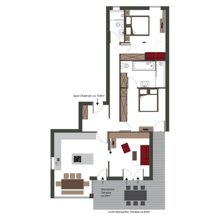 Apart Falkner - Apartment mit Terrasse - 15