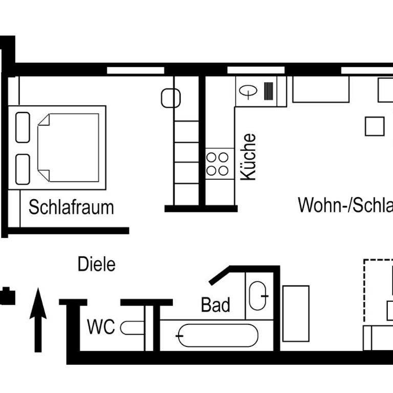 Appartements Oswaldeck - Apartment mit 2 Schlafzimmern - 1