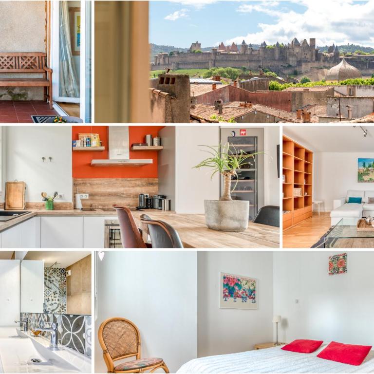 Wine Loft, Terrasse et Vue extraordinaire sur la cité médiévale - Apartamento Ático - 11