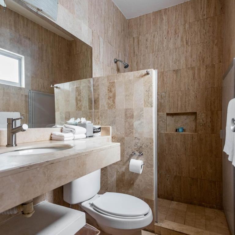Olas Altas Suites Departamentos - Suite con cama grande y balcón - 19