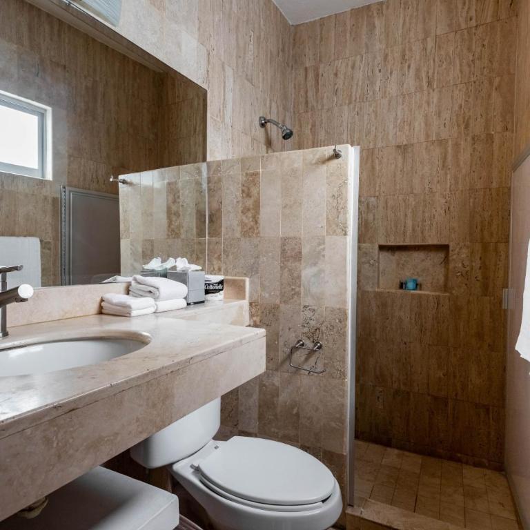 Olas Altas Suites Departamentos - Suite con cama grande y balcón - 23