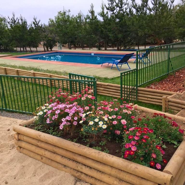 Cabaña en Tunquén con parrilla, fogón, piscina y bosque - Casa con 1 dormitorio - 9