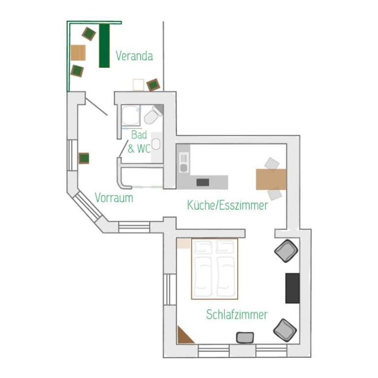 Bergh AM BERG - Apartment mit 1 Schlafzimmer und Bergblick - 3