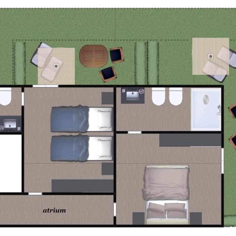 Hotel & Restaurant Casolare Le Terre Rosse - Junior Suite Familiare con Giardino - 5