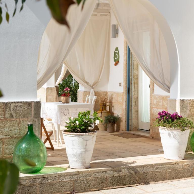 Masseria Podere40 Country Hotel - Camera Matrimoniale/Doppia con Letti Singoli con Vista Giardino - 4