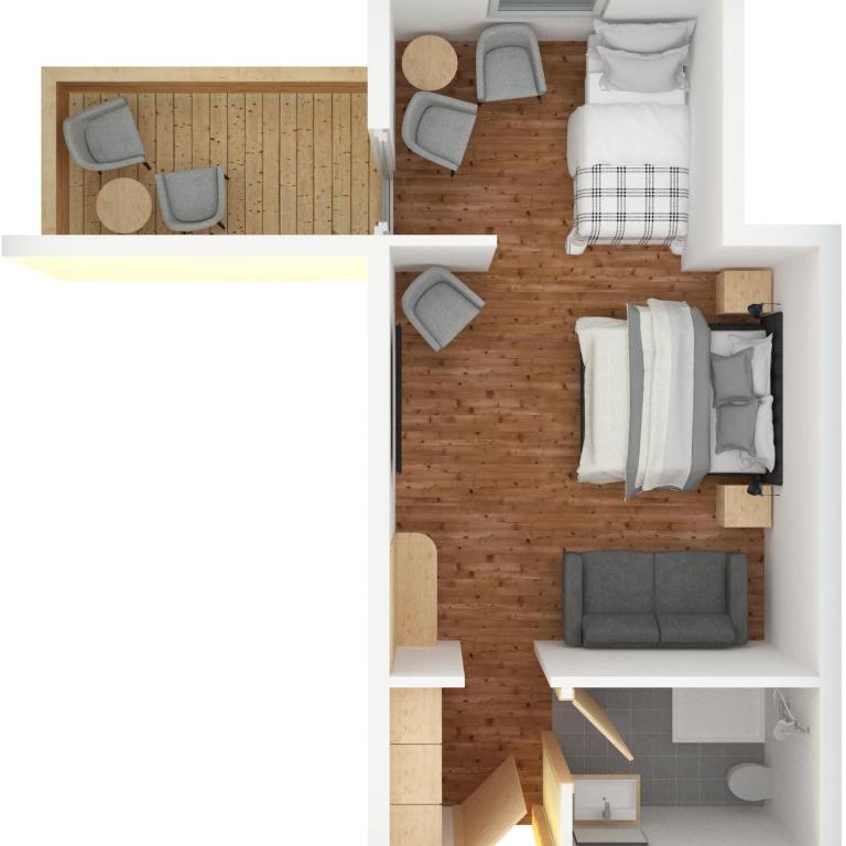 Bergnest die Frühstückspension - Deluxe Family Room - 9