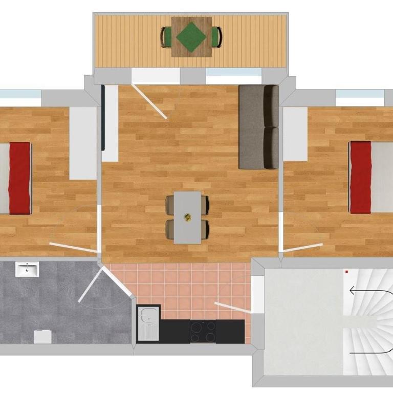 Ferienwohnung Stern - Apartment mit 2 Schlafzimmern - 9