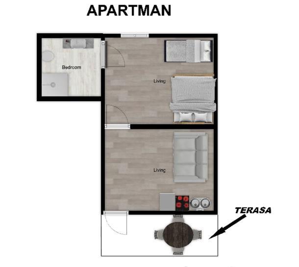 Apartments Beho - Apartman sa 1 Spavaćom Sobom - 13
