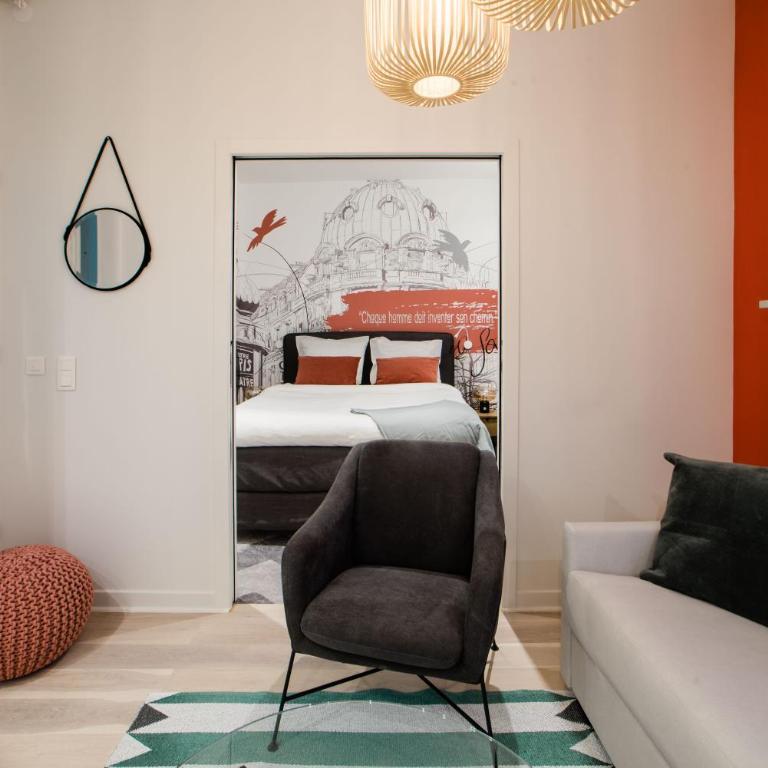 SUITE SARTRE : au cœur de la Rive Gauche, neuf, design, 2/4 personnes - Appartement 1 Chambre - 4