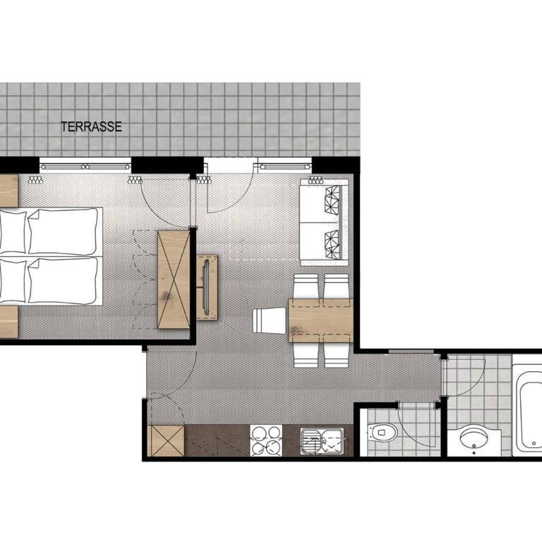 Gurglhof Apartmenthaus - Apartment mit 1 Schlafzimmer - 5
