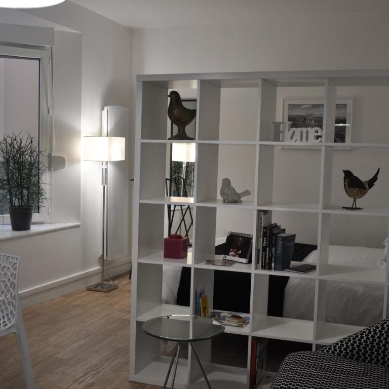 LE NID DES HALLES, Centre Reims, Boulingrin - Studio Lit Queen-Size - 1