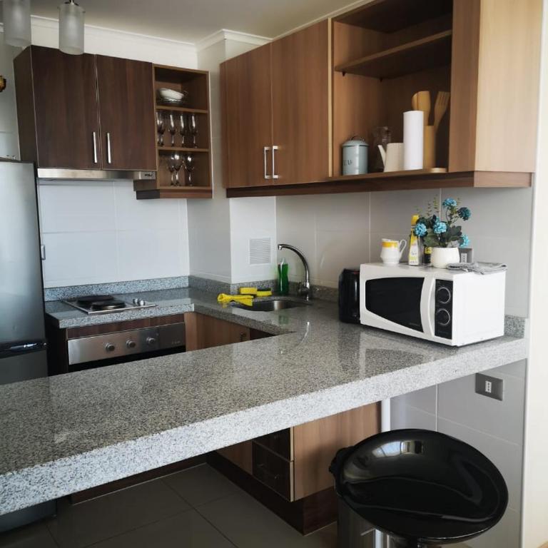 Depto 1 Dormitorio Centro Blanco 702 estacionamiento - One-Bedroom Apartment - 11