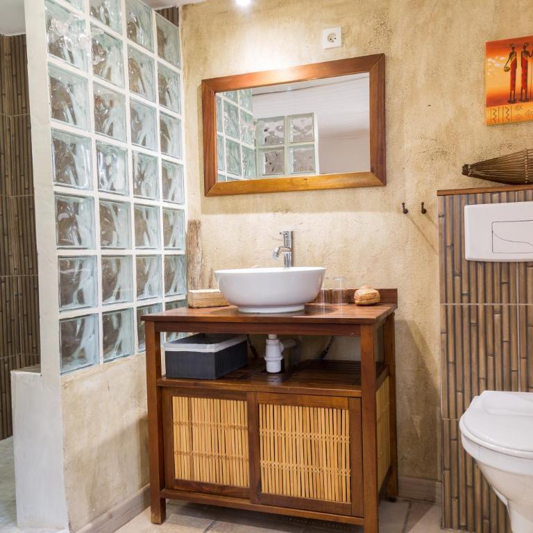 Maison d'hôtes L'îlot bambou - Habitación Doble con cama supletoria - 5