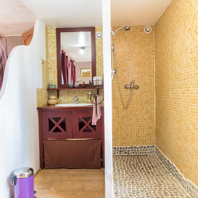 Maison d'hôtes L'îlot bambou - Habitación Doble con baño privado - 1