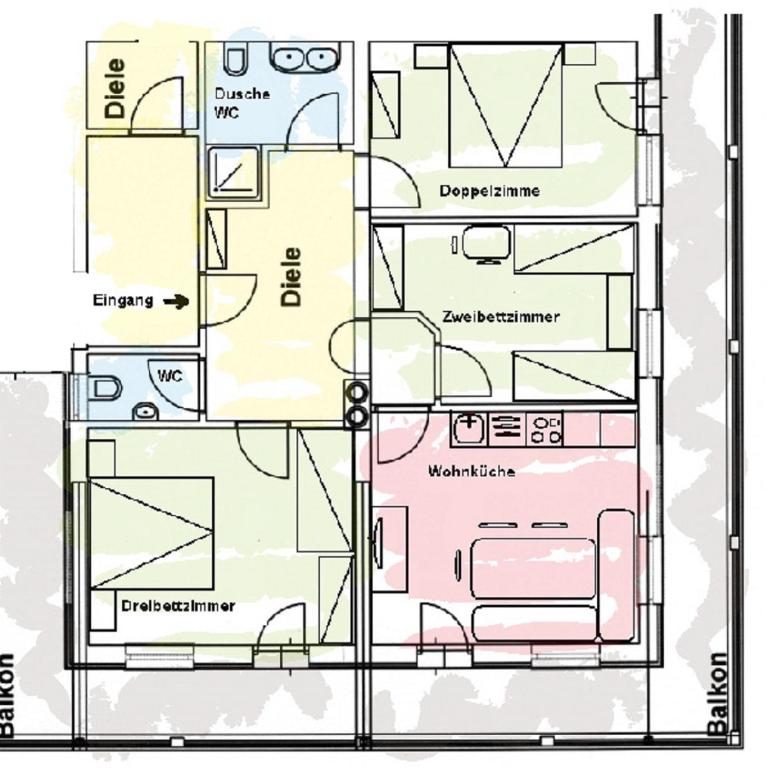 Appartements NEUStockach - Apartment mit 3 Schlafzimmern - 2