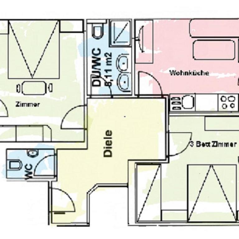 Appartements NEUStockach - Apartment mit 2 Schlafzimmern - 2