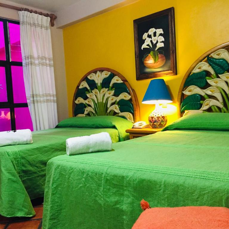 Hotel Cazomalli Oaxaca - Habitación Doble - 2 camas dobles - 2
