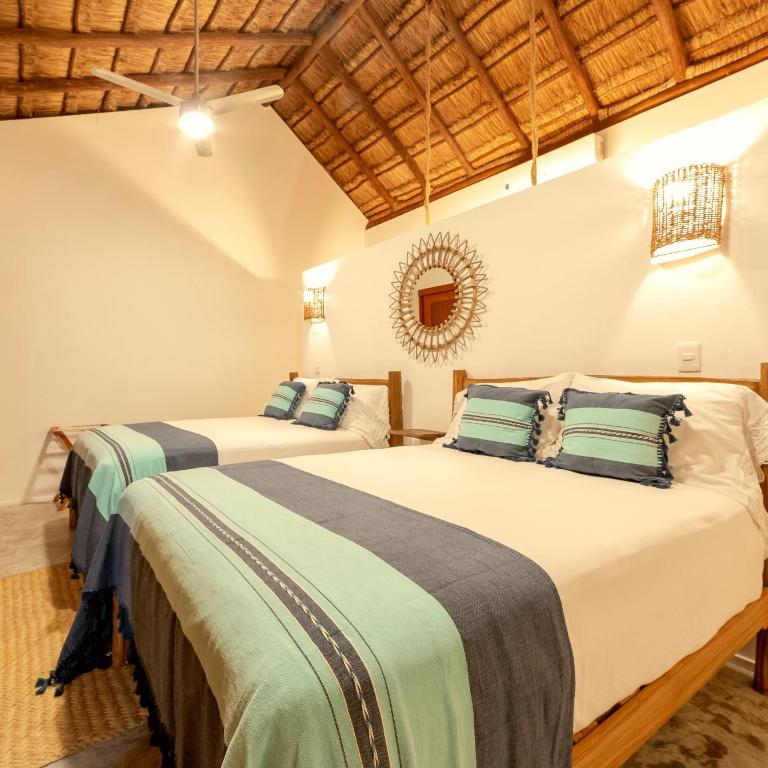 Mimosa Tulum - Habitación Deluxe con 2 camas grandes - 1
