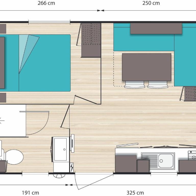 Camping Lou Cabasson - Mobile Home (3 adultes) - 2