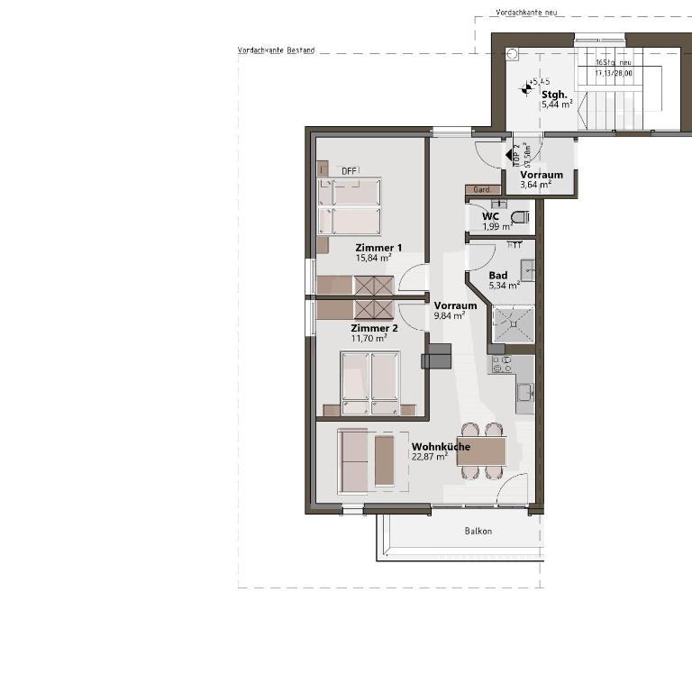 Ferienwohnungen Unterhof - Apartment mit 2 Schlafzimmern - 13