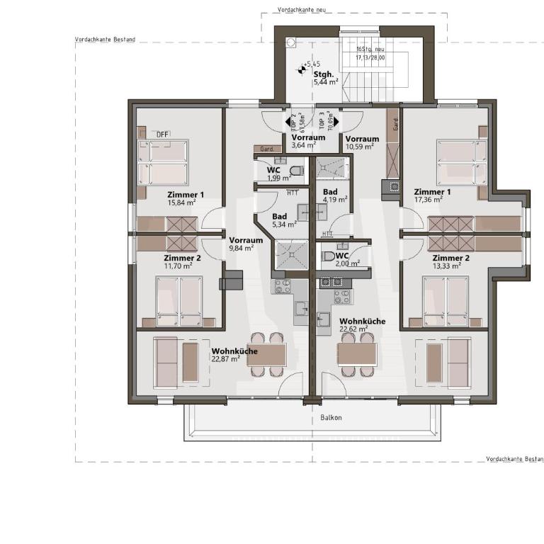 Ferienwohnungen Unterhof - Apartment mit 2 Schlafzimmern - 15