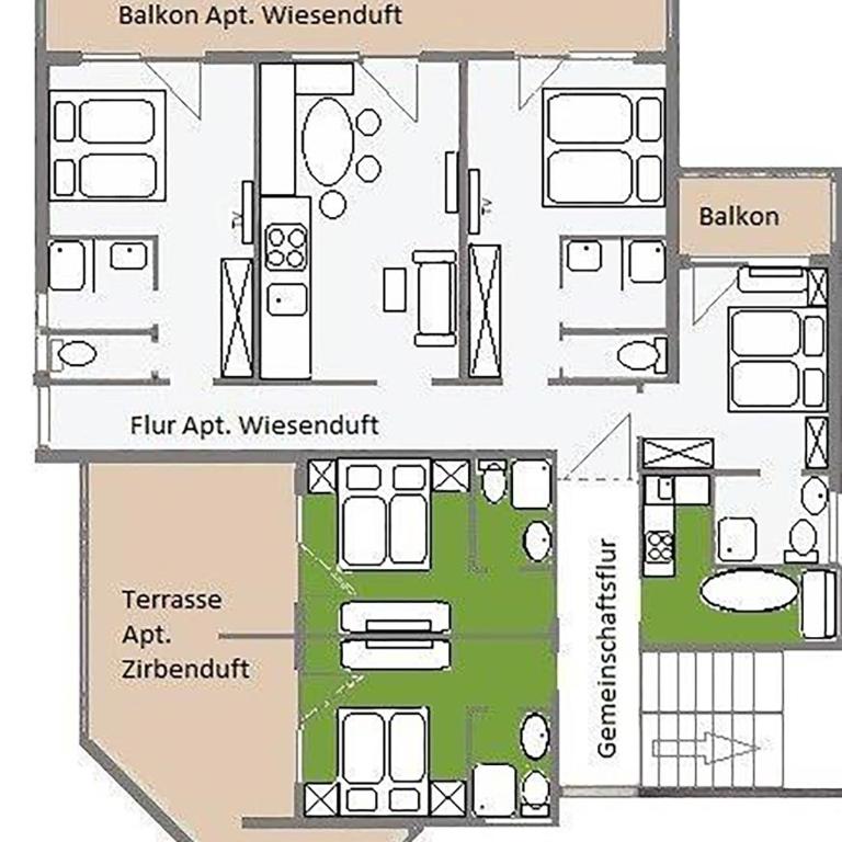 Haus Wiesenblick - Apartment mit 3 Schlafzimmern - 20