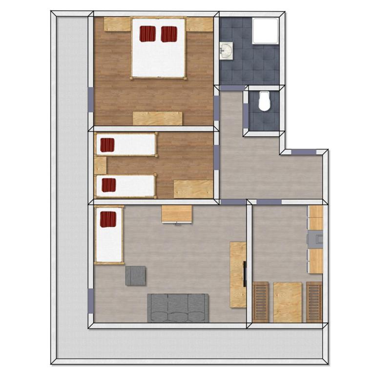 Linserhof Ferienappartements - Appartamento con 2 Camere da Letto e Balcone - 8
