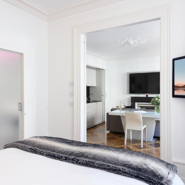 Swiss Luxury Apartments Geneva - Serviced Apartments - Appartement Supérieur 1 Chambre avec Climatisation - 50 m2 - 12