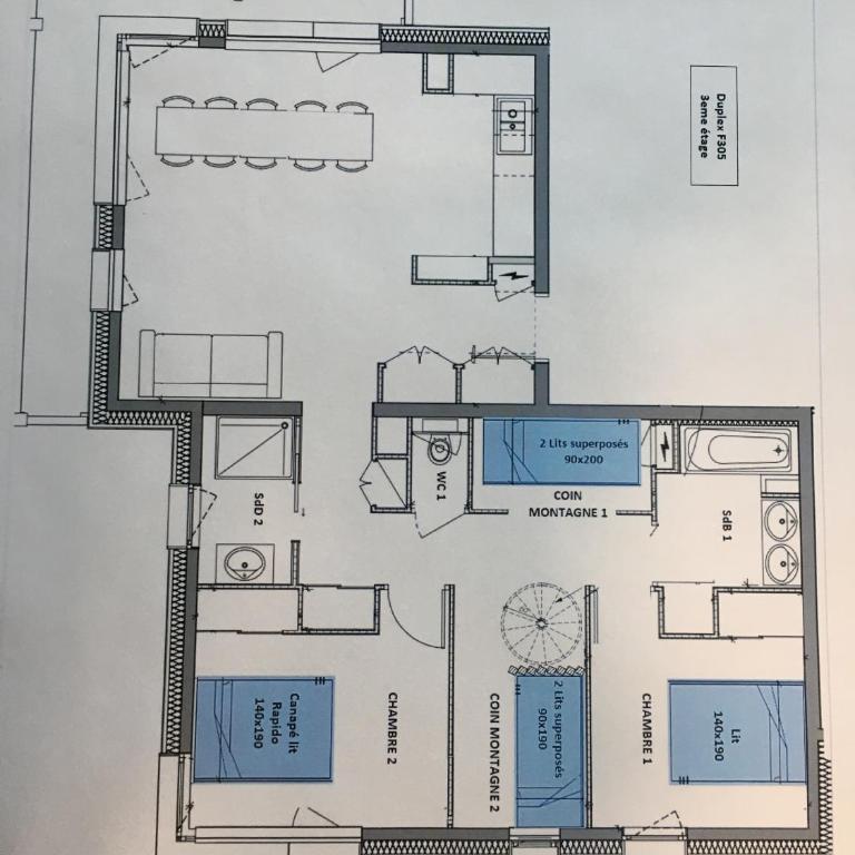 Les 7 laux immobilier chalet F - Appartement Deluxe - 8