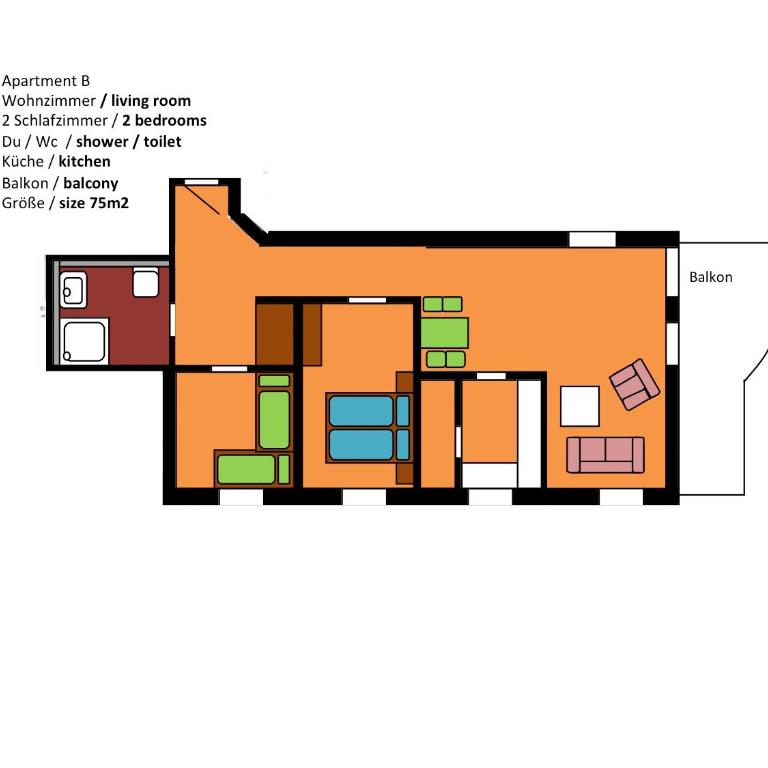 Hotel Ferienhaus Fux - Apartment mit 2 Schlafzimmern - 4