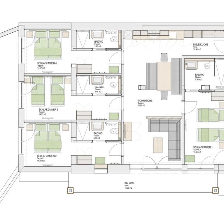 Arula GmbH - Apartment mit 4 Schlafzimmern - 9