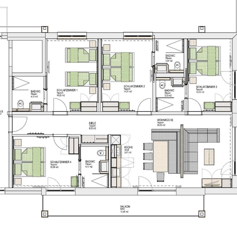 Arula GmbH - Apartment mit 4 Schlafzimmern - 10