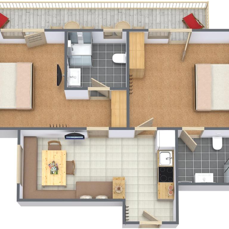 Landhaus Zell - Apartment mit 2 Badezimmern - 7