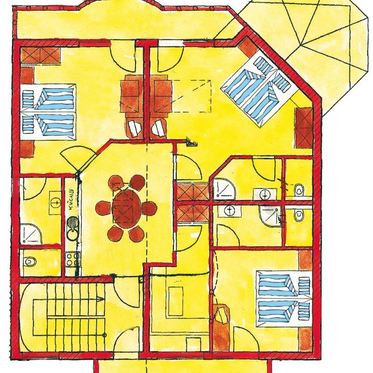 Ferienhaus Bergblick - Apartment mit 3 Schlafzimmern und Balkon - 17