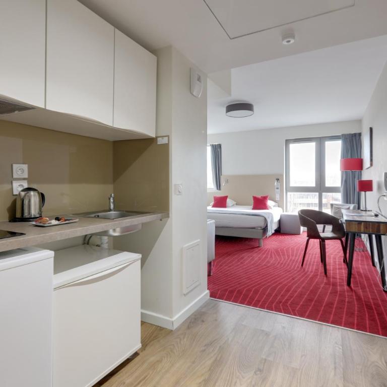 All Suites Appart Hôtel - Bordeaux Centre Gare - Studio Familial Supérieur (Lit Double + Canapé-Lit) - 5