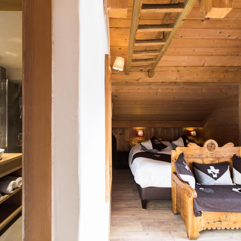 Les Chalets de La Griyotire - Chambre Familiale Mezzanine - 2 Adultes + 2 Enfants - 4