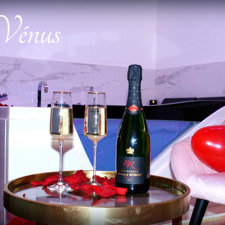 Le Vénus - Appartement SPA Privatif Balnéo Sauna - Appartement Supérieur avec Sauna - 27