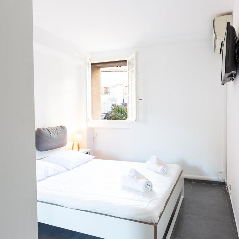 Chez Dominique - 1 chbre 2-4pers Centre Antibes Migrainier Ancien with AC - Appartement - 8