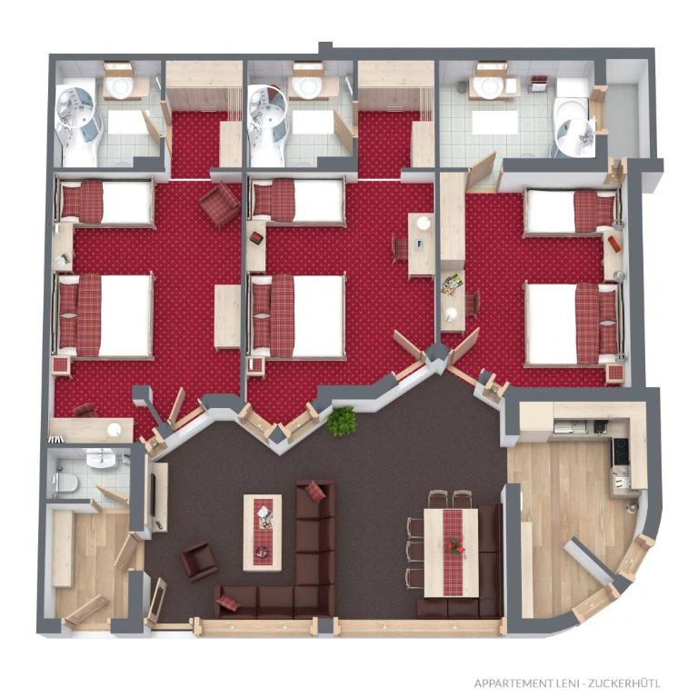 Leni Mountain Appartements - Apartment mit 3 Schlafzimmern - 7