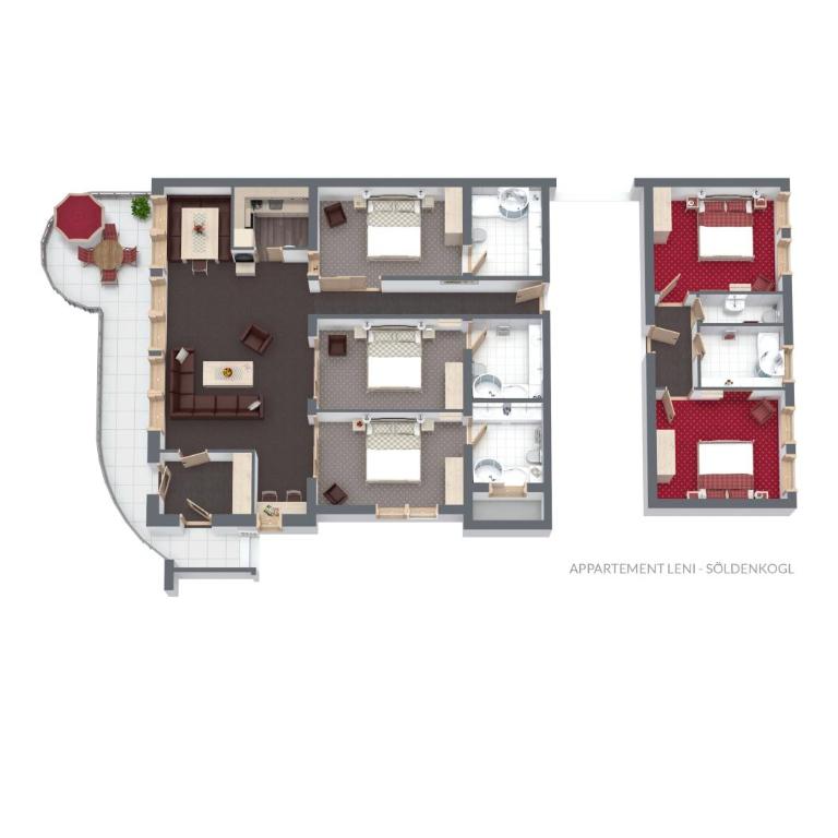 Leni Mountain Appartements - Apartment mit Balkon - 7
