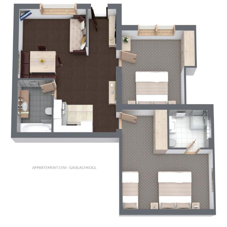 Leni Mountain Appartements - Apartment mit 2 Schlafzimmern - 8