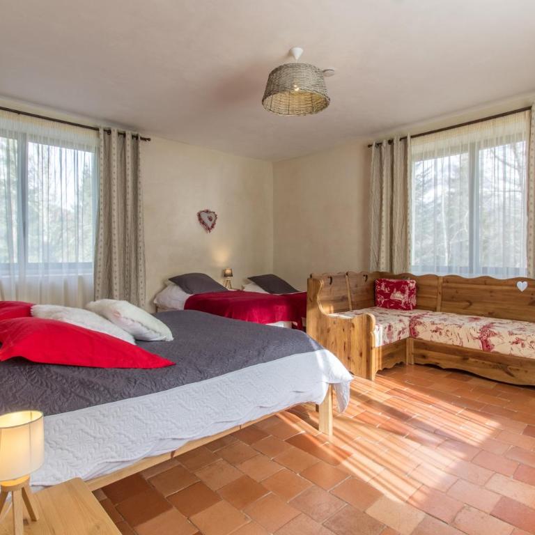 Le Moulin des Olirics - Apartment mit 2 Schlafzimmern und Bergblick - 12