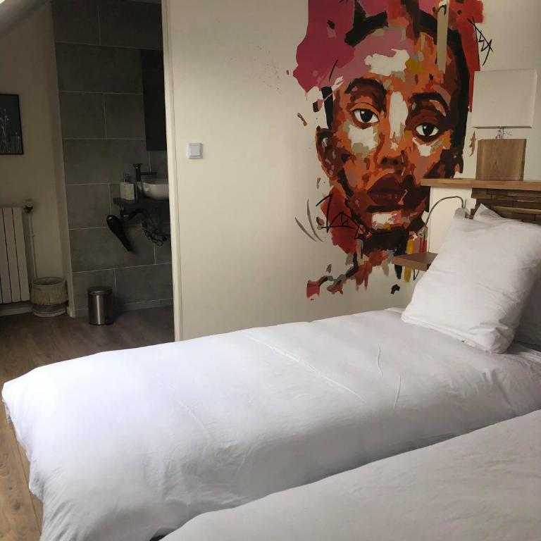 Ginkgo Maison d'hôtes - Chambre Quadruple avec Salle de Bains - 16