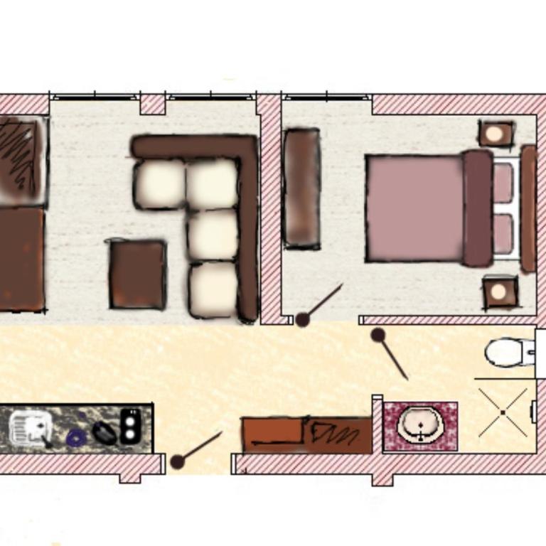 Transylvania Villa & Spa - Apartment mit 1 Schlafzimmer und Gartenblick - 1