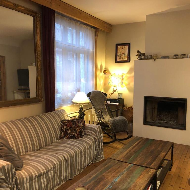 Petit cocon lillois:Cheminée & jardin - Double Room with Private External Bathroom - 18