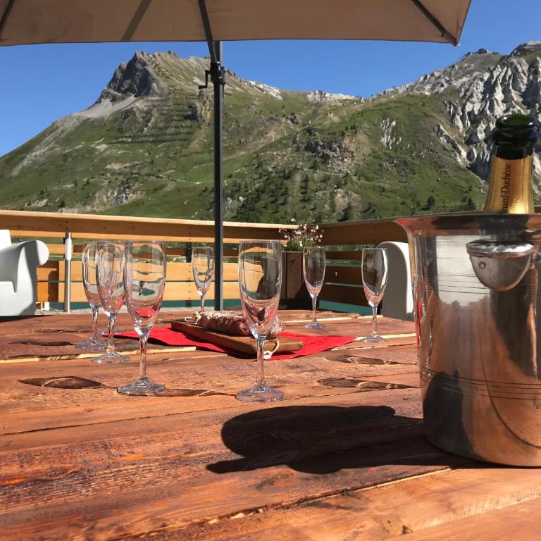 Chalet Canvolan, 7 pièces, 12 personnes, Tignes le Lac, sur terrasse et jardin - Apartment mit Seeblick - 13