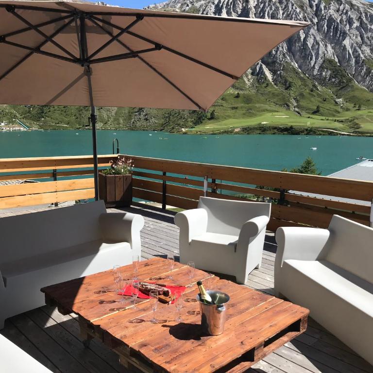Chalet Canvolan, 7 pièces, 12 personnes, Tignes le Lac, sur terrasse et jardin - Apartment mit Seeblick - 46